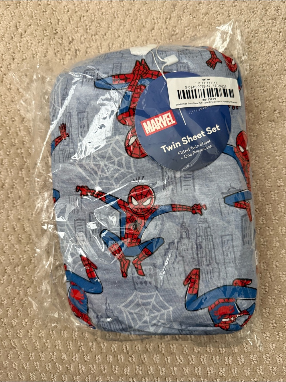 Little Sleepies Spider-Man Twin Sheet Set